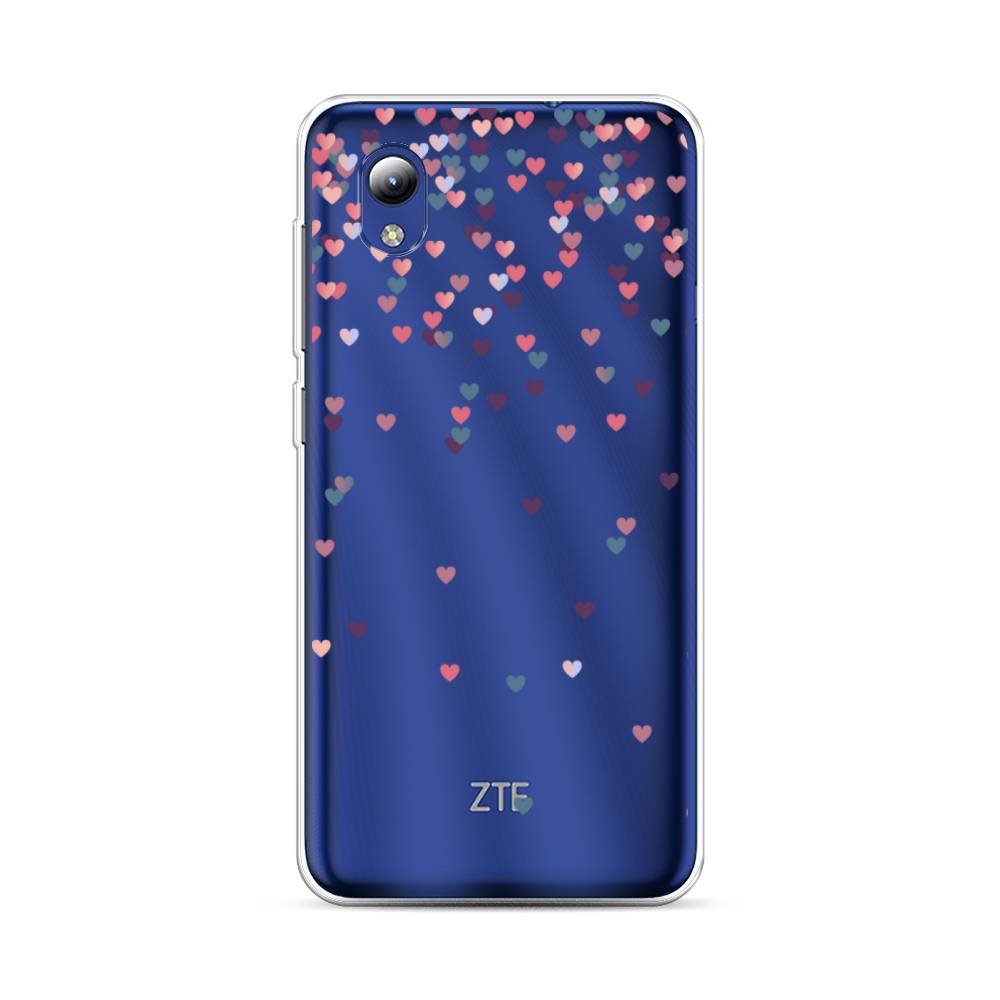

Чехол на ZTE Blade A3 2019Посыпка сердечки, Розовый;фиолетовый, 134750-3