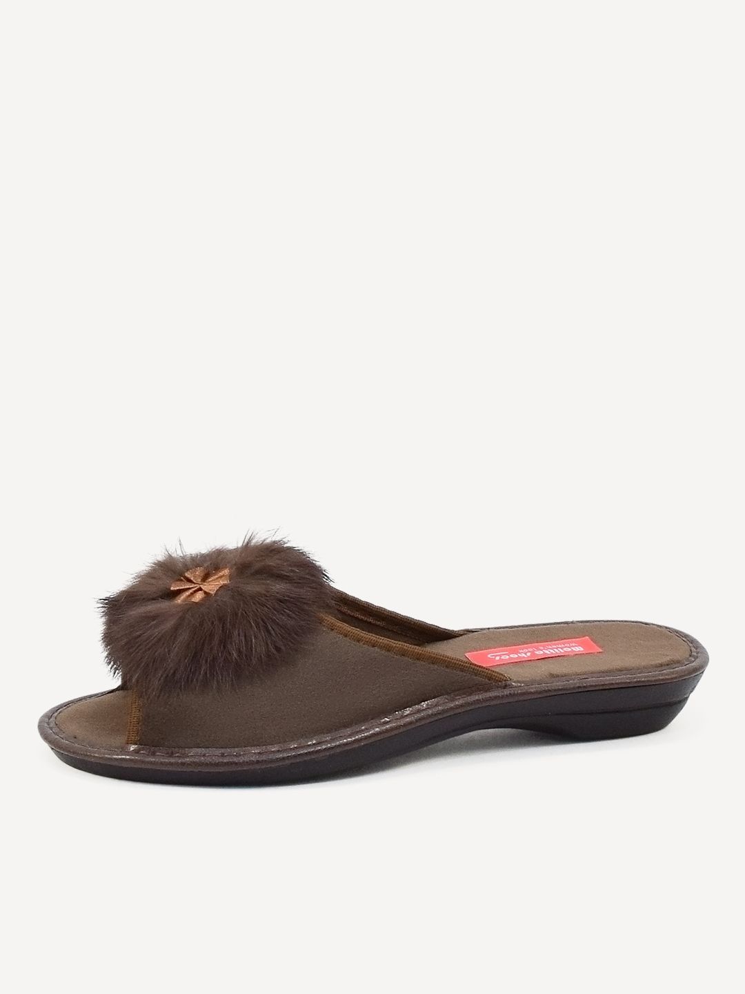 Тапочки женские Melitta Shoes W-086 коричневые 38 RU