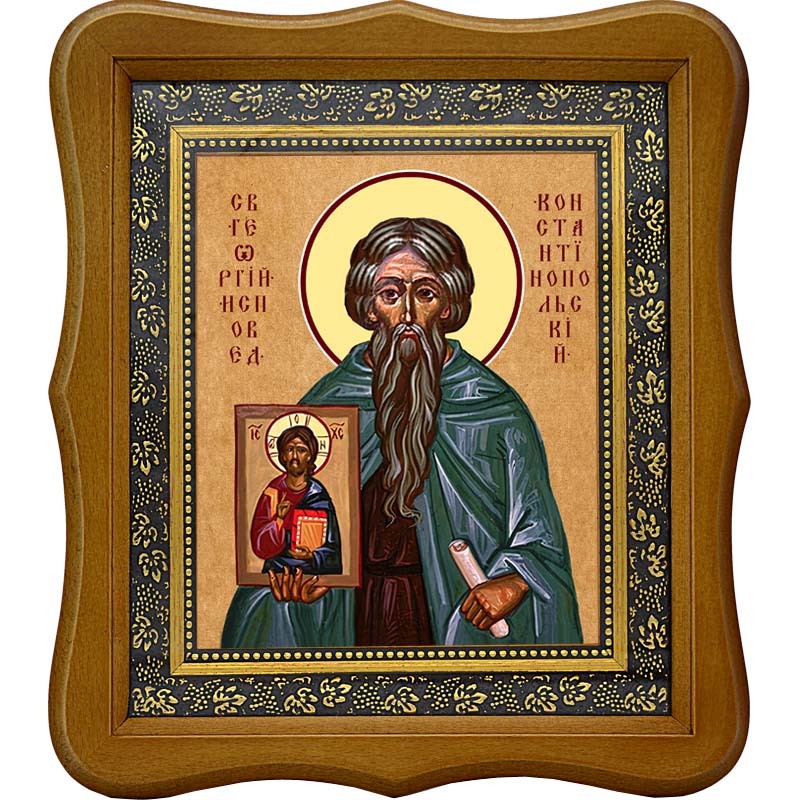 

Георгий Константинопольский исповедник. Икона на холсте.