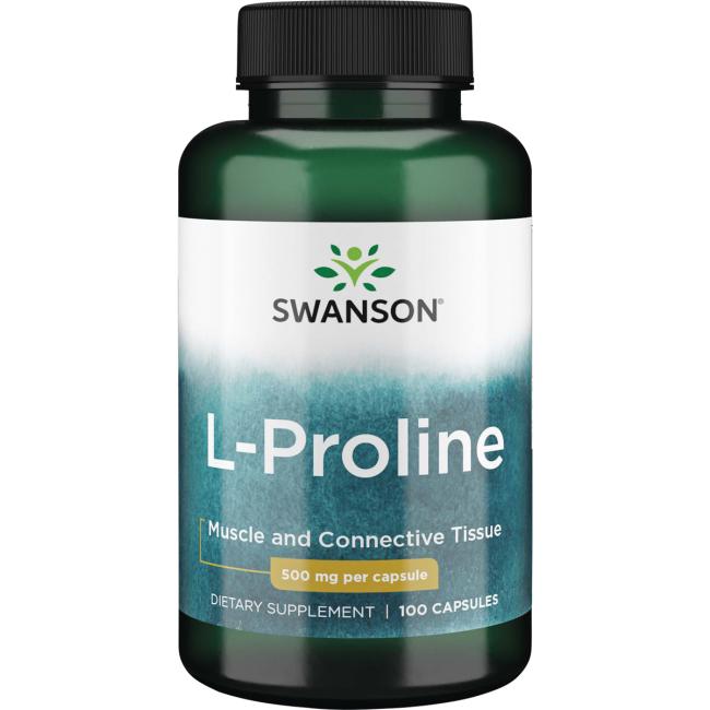 

Swanson, L-Proline 500mg, 100 капсул