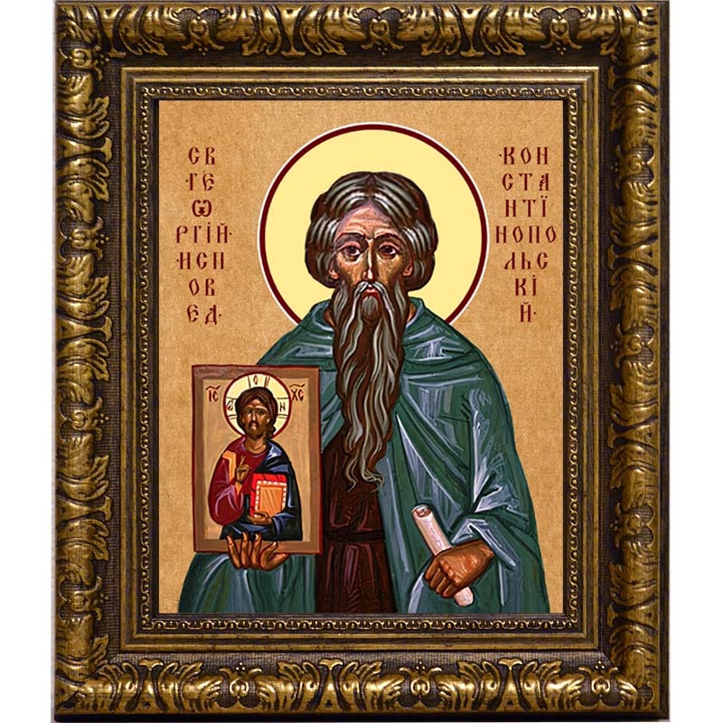 

Георгий Константинопольский исповедник. Икона на холсте.