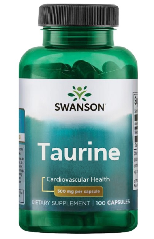 Swanson, Taurine 500mg, 100 капсул