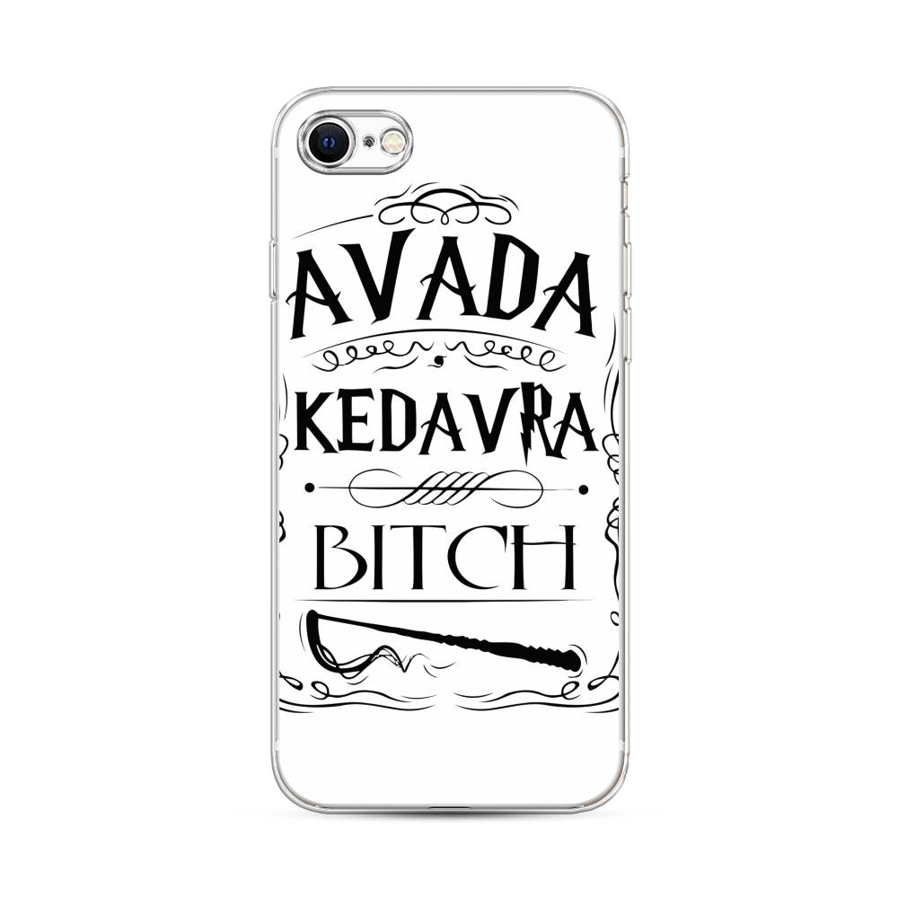 

Чехол на Apple iPhone 7 "Avada kedavra bitch", Белый;серый;черный, 14850-6