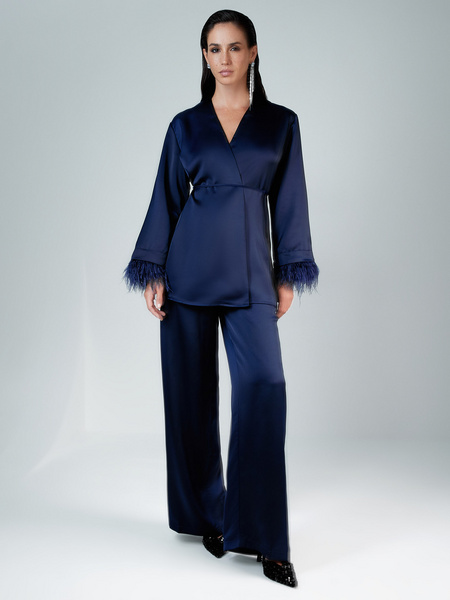 

Брюки женские ZARINA 2462101711 синие XS, Синий, 2462101711