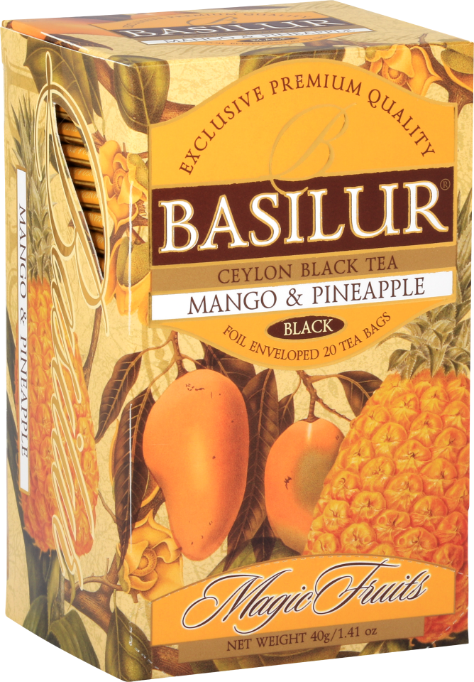 

Чай Basilur Волшебные фрукты - Манго и ананас 20+5 саше