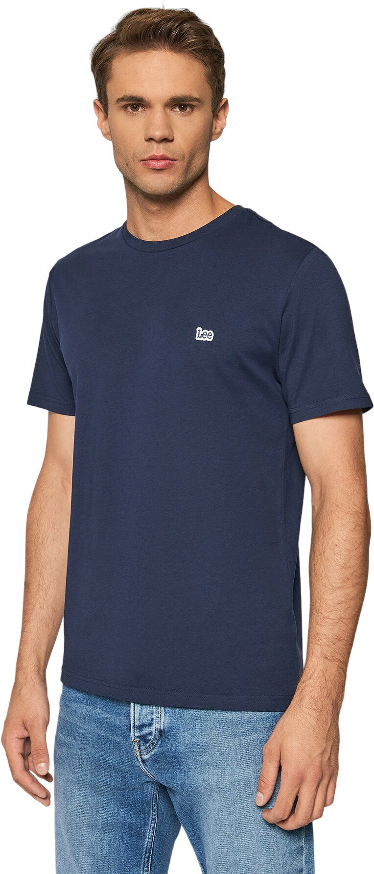 

Футболка мужская Lee SS PATCH LOGO TEE синяя M, Синий, SS PATCH LOGO TEE