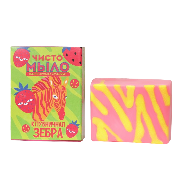 

Чисто МЫЛО «Клубничная зебра», 100 г, Wild collection