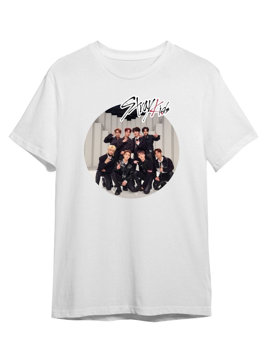 

Футболка унисекс Каждому Своё Stray Kids/K-Pop/Корея MGSK14 белая L, Белый, "Stray Kids/K-Pop/Корея" MGSK14