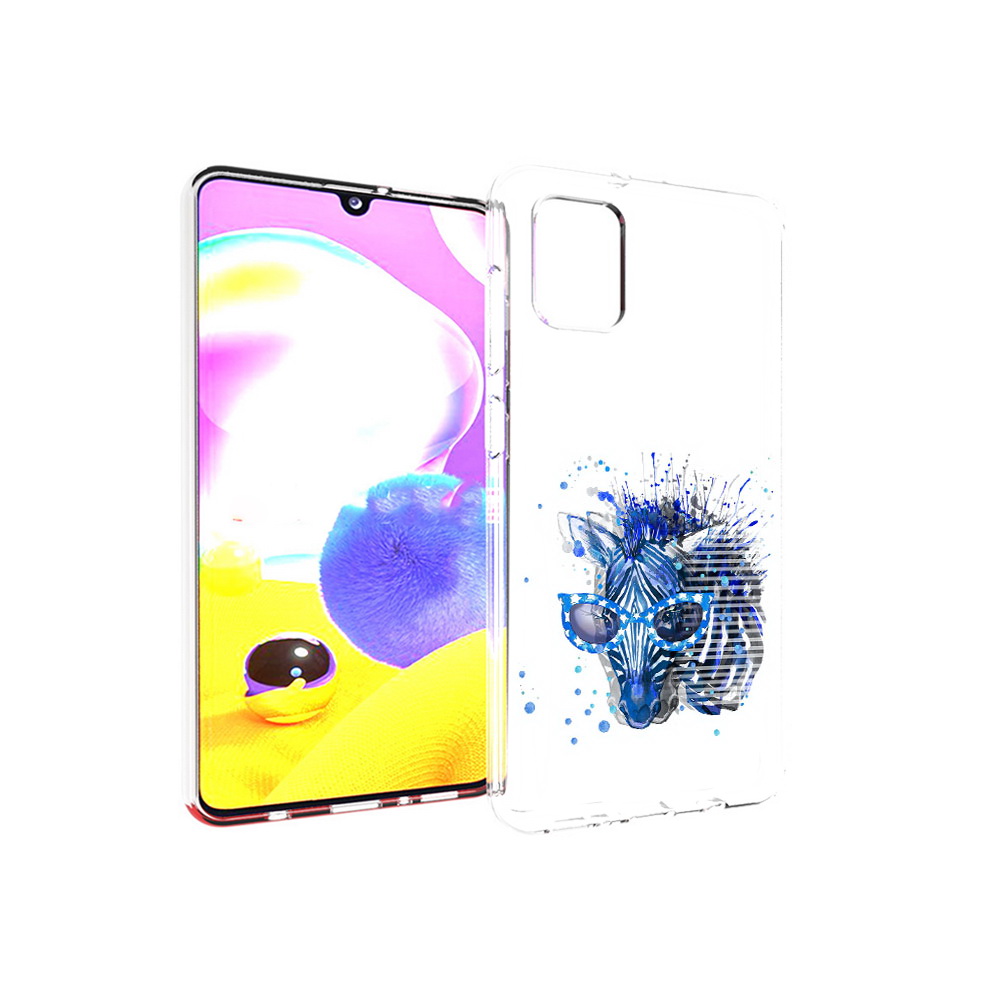

Чехол MyPads Tocco для Samsung Galaxy A31 расплывчатая зебра (PT146911.482.577), Прозрачный, Tocco