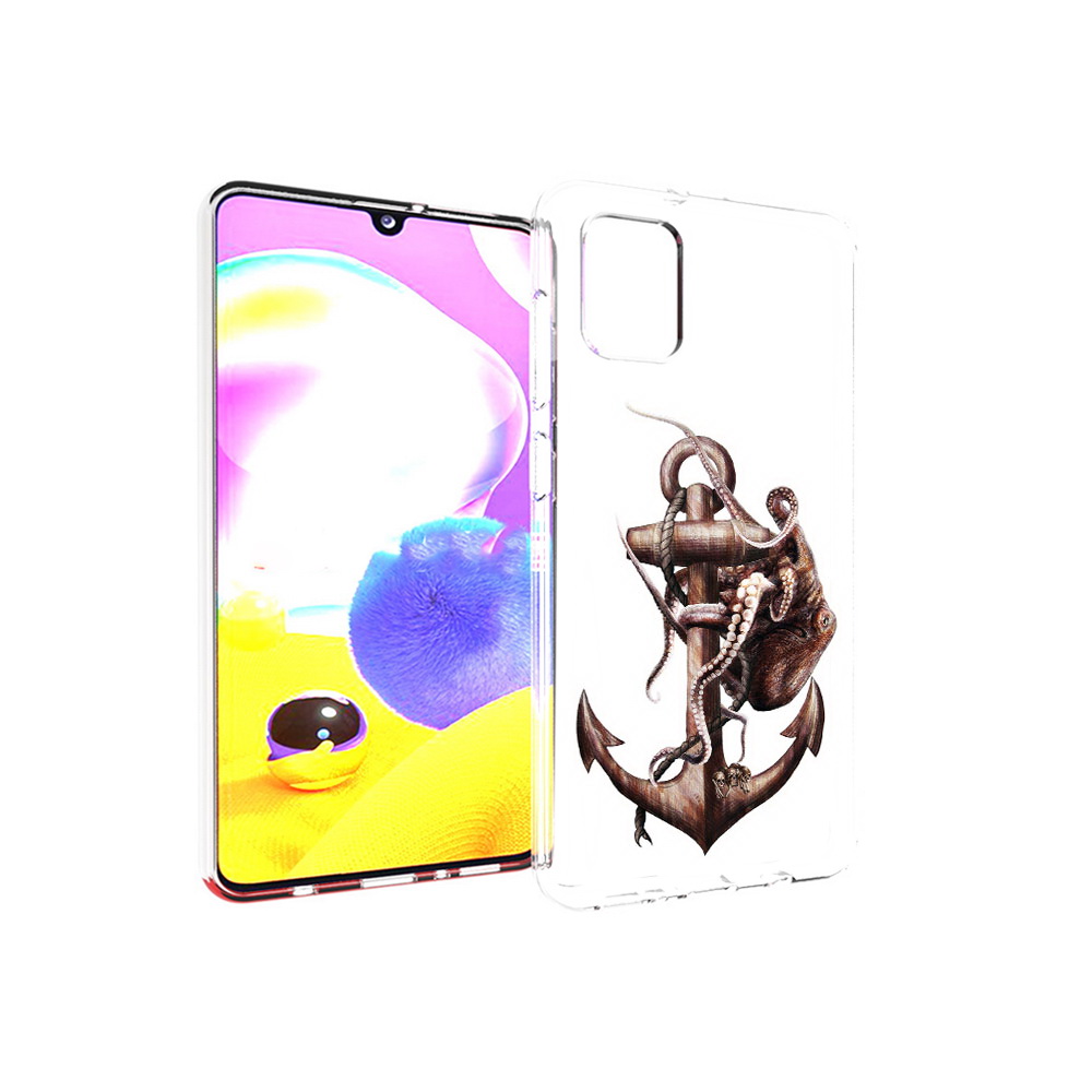 

Чехол MyPads Tocco для Samsung Galaxy A31 ржавый якорь (PT146911.482.579), Прозрачный, Tocco