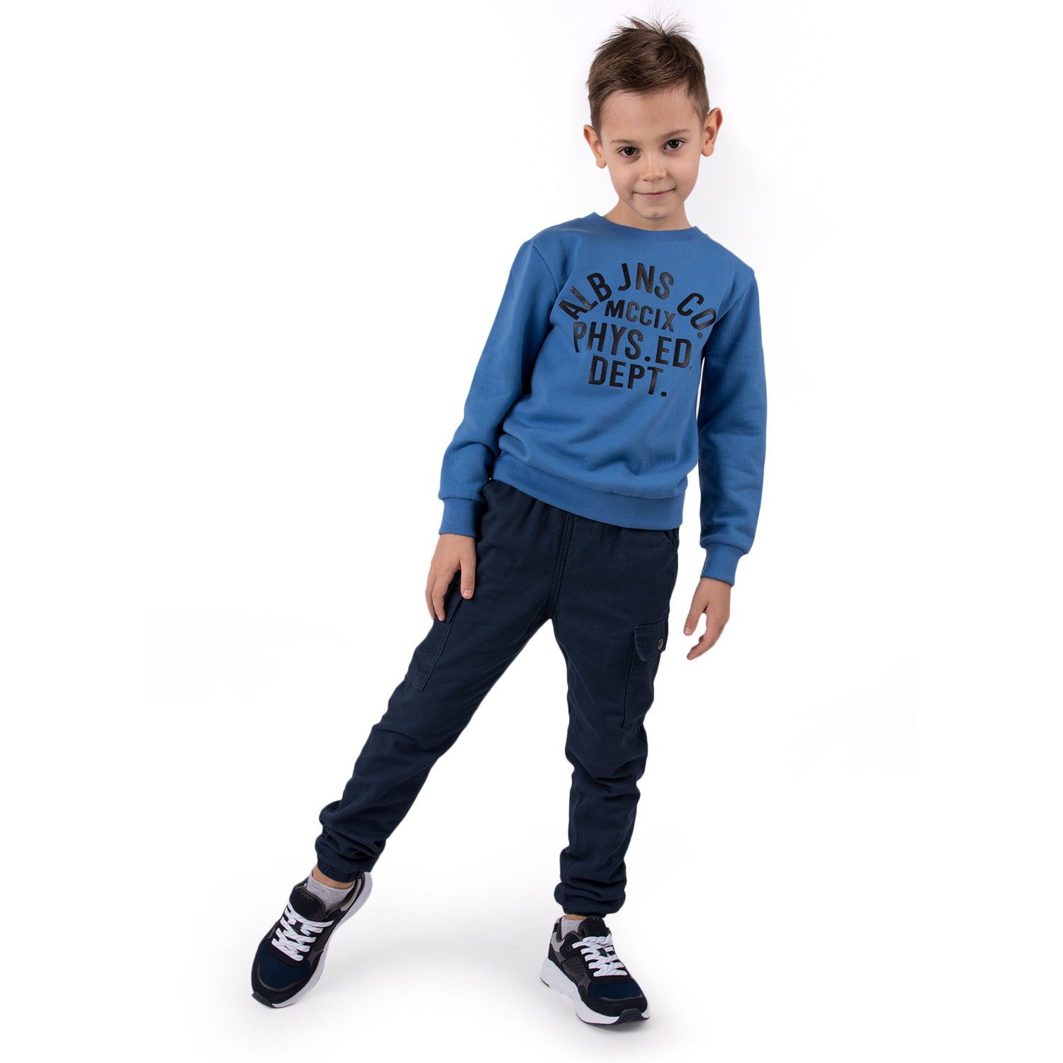 фото Брюки fun time синий nifw21-121 navy р.134