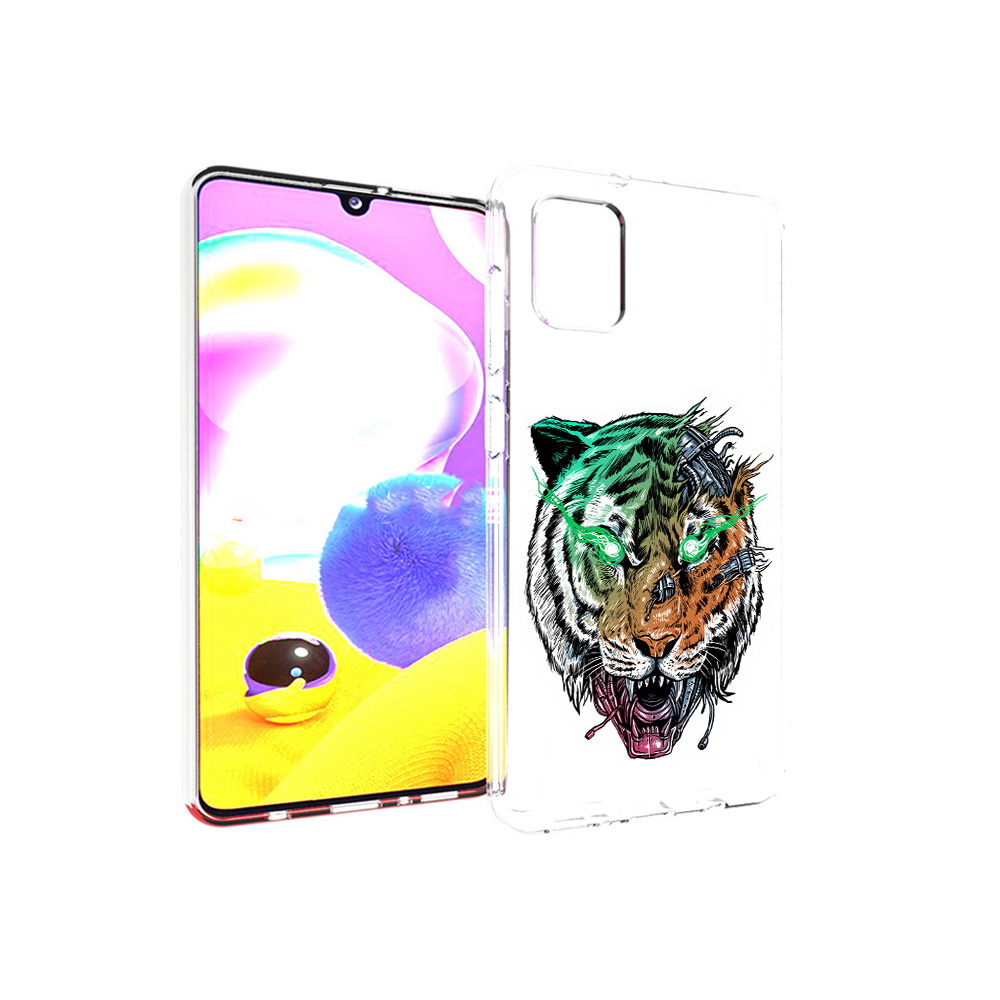 

Чехол MyPads Tocco для Samsung Galaxy A31 робо-тигр (PT146911.482.584), Прозрачный, Tocco