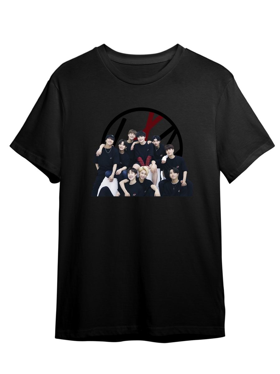 Футболка унисекс Каждому Своё Stray Kids/K-Pop/Корея MGSK15 черная 2XL