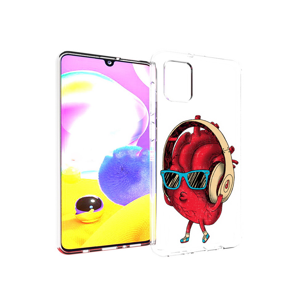 

Чехол MyPads Tocco для Samsung Galaxy A31 слушай сердце (PT146911.482.609), Прозрачный, Tocco