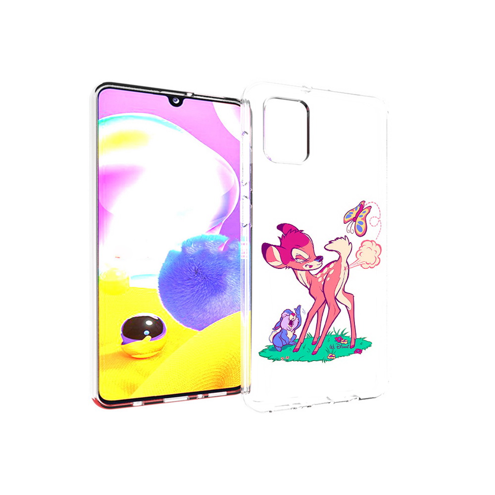 

Чехол MyPads Tocco для Samsung Galaxy A31 смешной олененок (PT146911.482.610), Прозрачный, Tocco