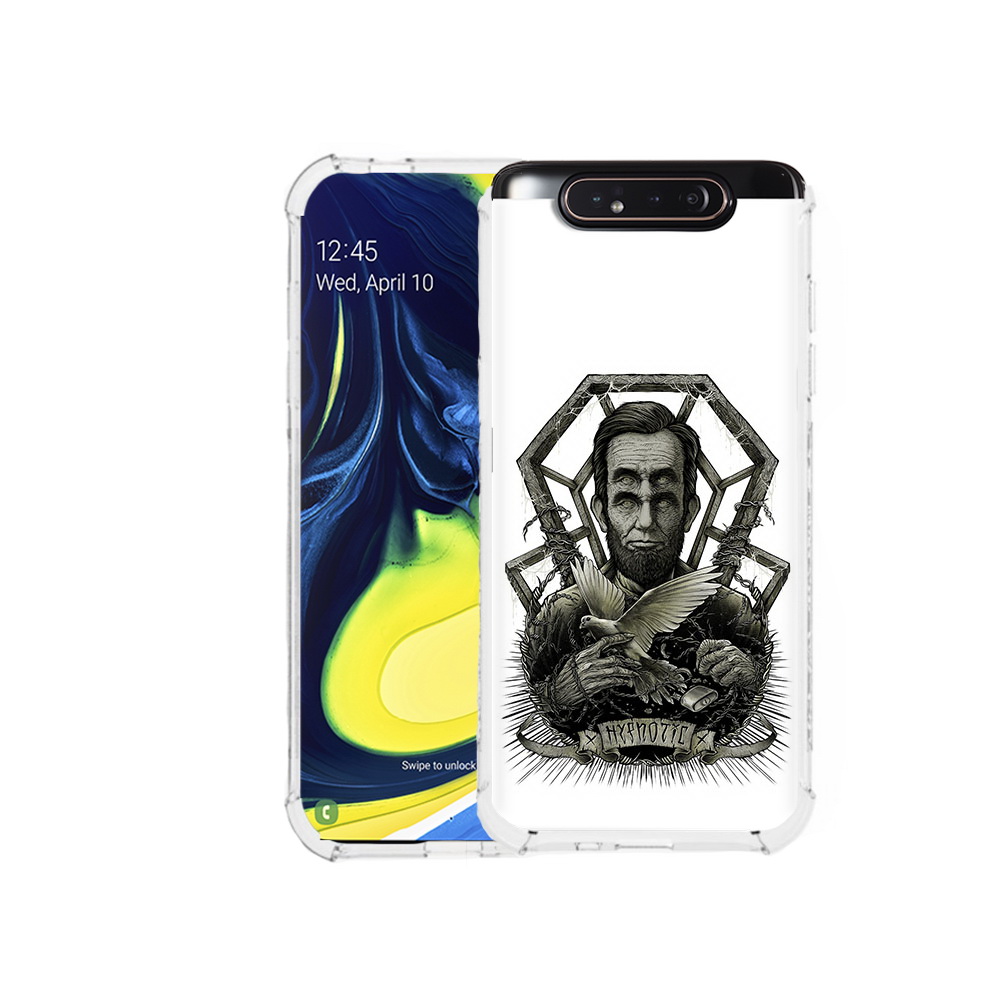 

Чехол MyPads Tocco для Samsung Galaxy A80 франклин абстракция (PT128473.599.662), Прозрачный, Tocco