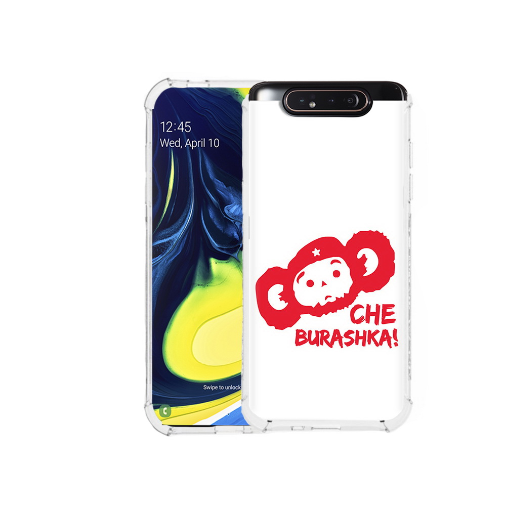 

Чехол MyPads Tocco для Samsung Galaxy A80 чебурашка (PT128473.599.672), Прозрачный, Tocco