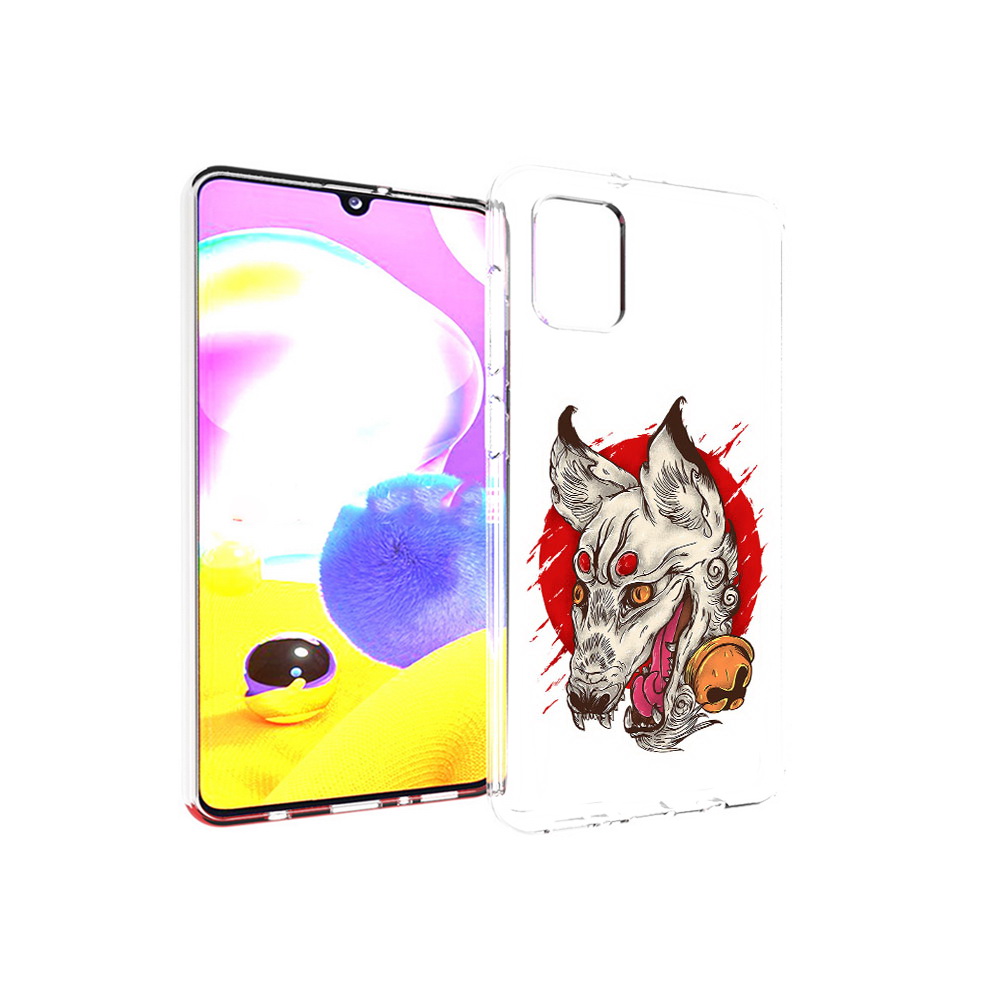 

Чехол MyPads Tocco для Samsung Galaxy A31 страшная собака (PT146911.482.627), Прозрачный, Tocco