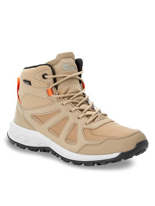 

Ботинки женские Jack Wolfskin Woodland 2 Texapore Mid W 4051331 бежевые 39 EU, Бежевый, Woodland 2 Texapore Mid W 4051331