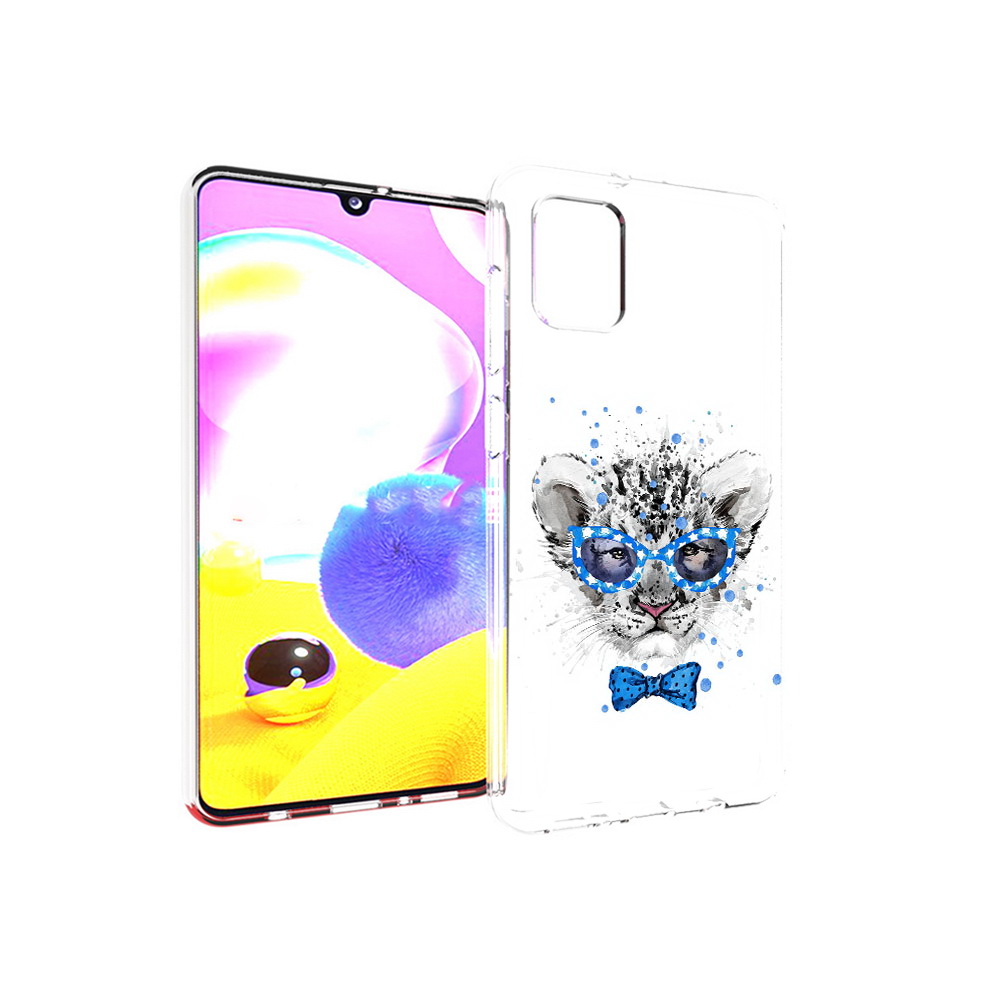 

Чехол MyPads Tocco для Samsung Galaxy A31 тигренок с бабочкой (PT146911.482.642), Прозрачный, Tocco