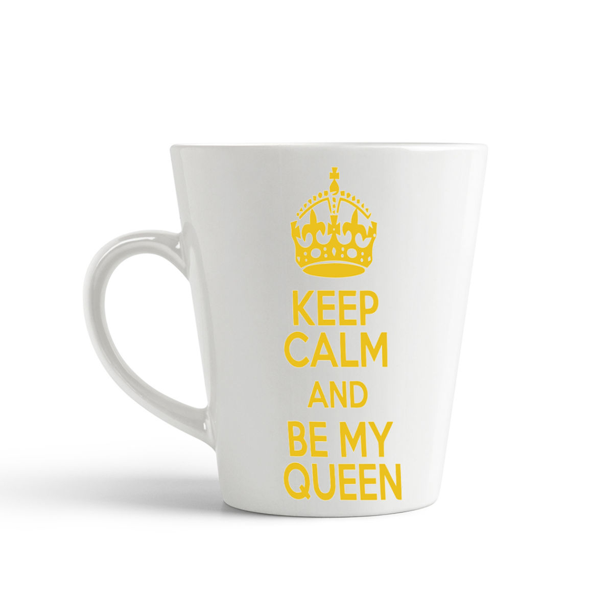 

Конусная кружка CoolPodarok keep calm and be my queen (успокойся и будь моей королевой