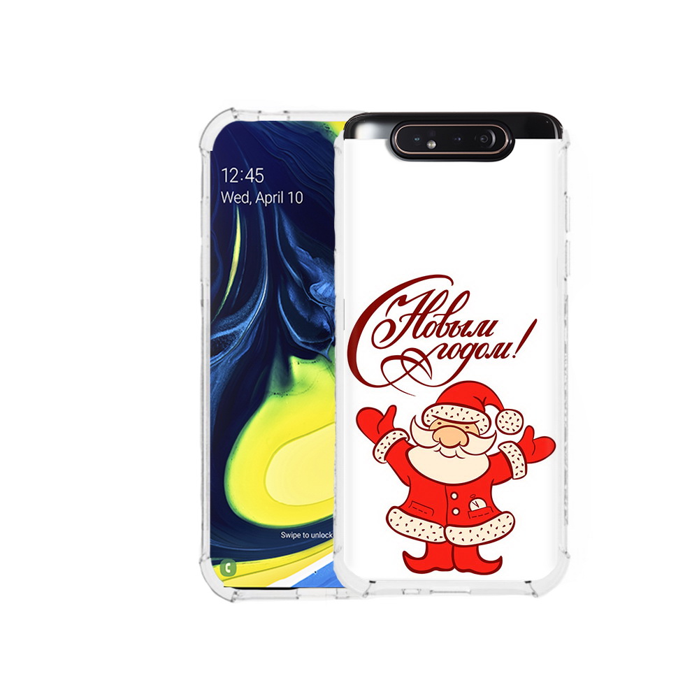 Чехол MyPads Tocco для Samsung Galaxy A80 Добрый дед мороз с новым годом 2023
