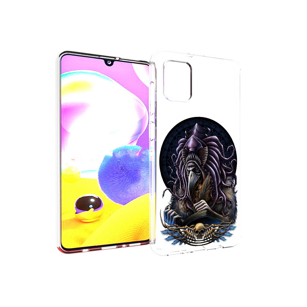 

Чехол MyPads Tocco для Samsung Galaxy A31 умный ворон (PT146911.482.650), Прозрачный, Tocco