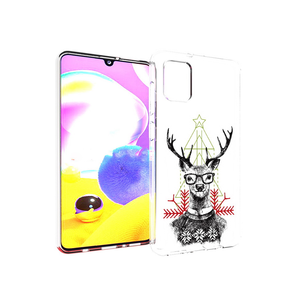 

Чехол MyPads Tocco для Samsung Galaxy A31 умный олень (PT146911.482.652), Прозрачный, Tocco