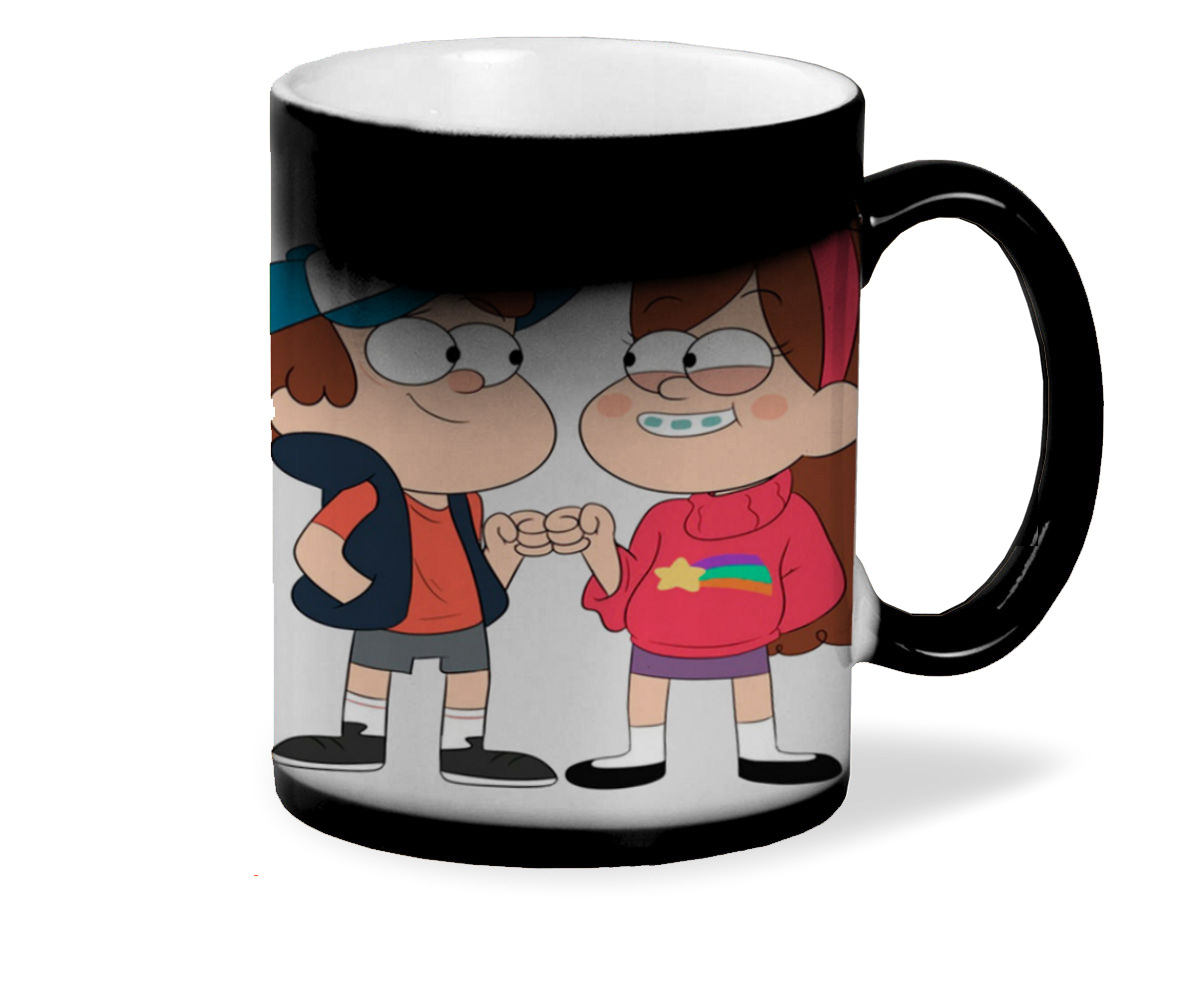 

Кружка CoolPodarok Мультфильмы Графити Фолз Мэбл и Диппи Gravity Falls (кулак в кулак)