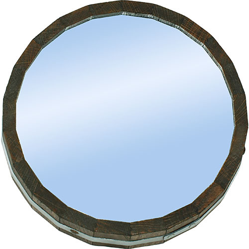 фото Зеркало круглое d-30 см черная ночь (дуб с пропиткой) суши веник