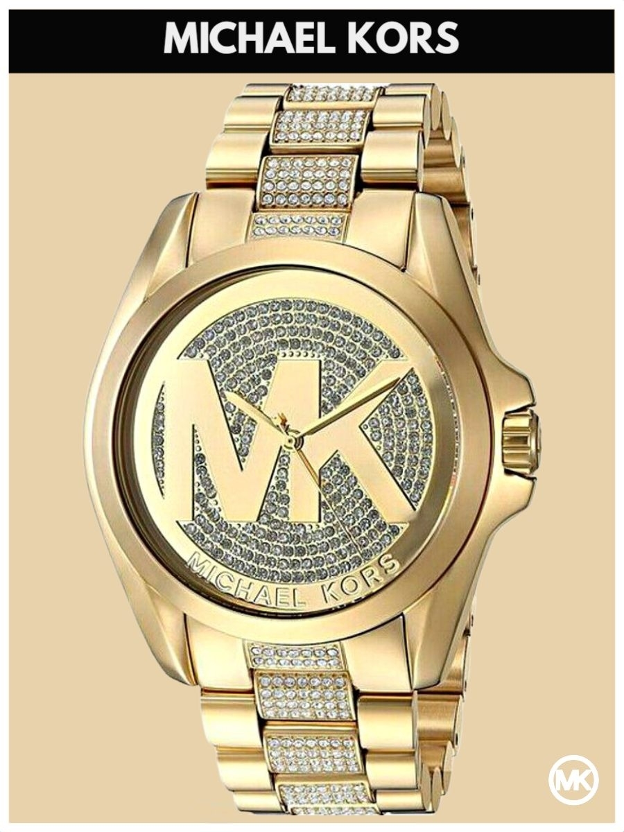 

Наручные часы женские Michael Kors M6487K золотистые, M6487K