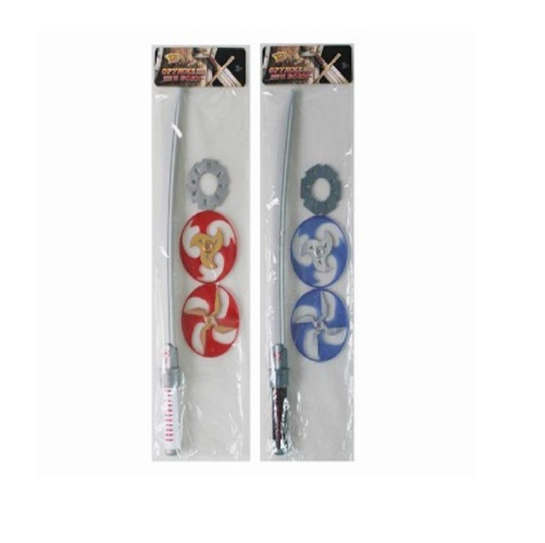 

Игр.Набор игрушечный Ниндзя, в комплекте: предметов 3шт., гарда, пакет, в ассортименте, Разноцветный