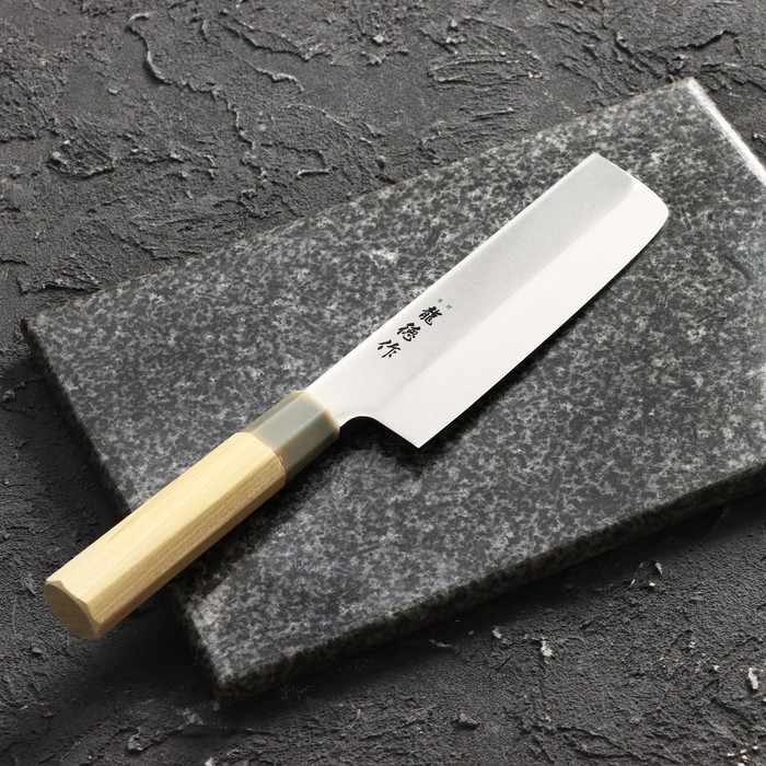 

Нож кухонный Fuji Cutlery Ryutoku Накири, лезвие 16 см, FUJI CUTLERY