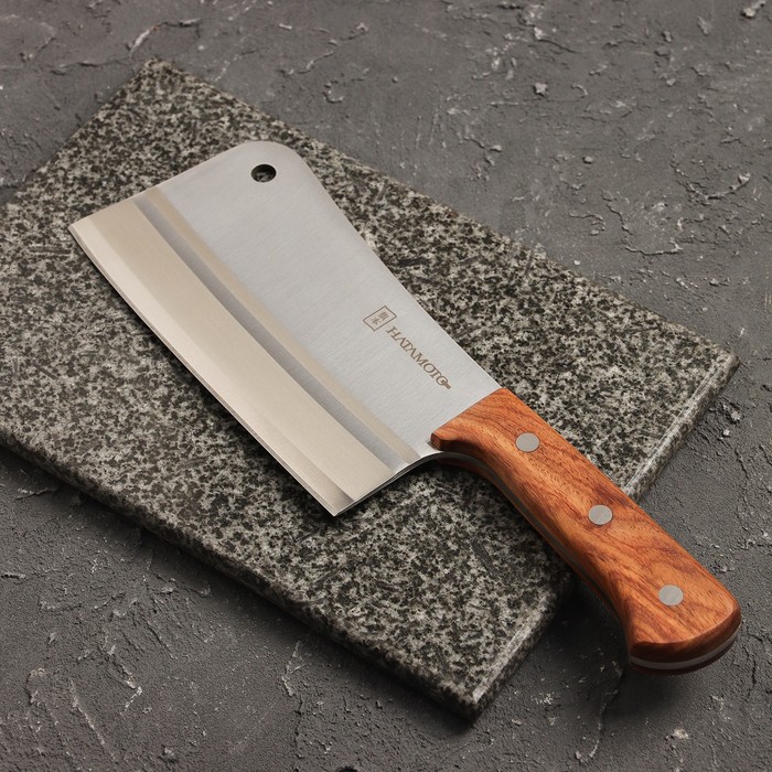 

Нож кухонный Hatamoto, топорик для мяса, лезвие 18,5 см