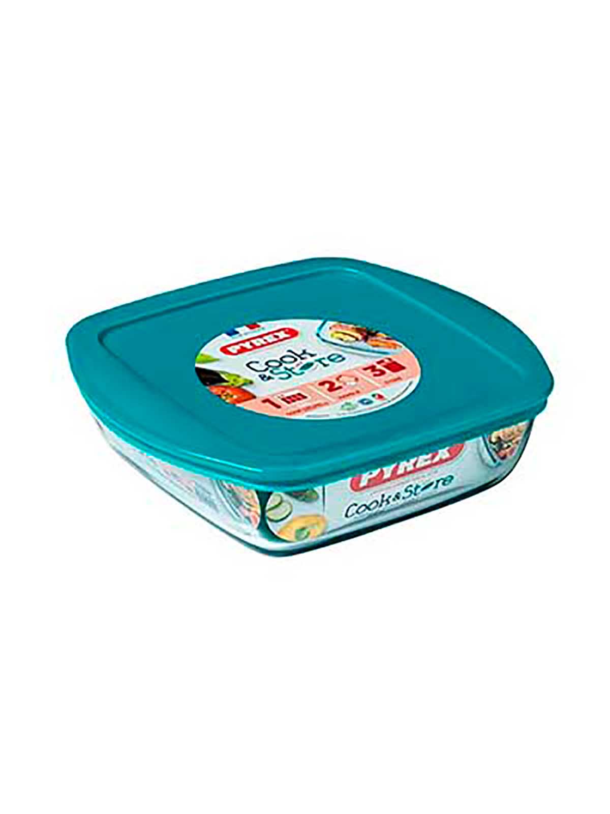 

Форма для запекания Pyrex Storage Cook&Store, стеклянная, 20х17 см, с крышкой, Прозрачный