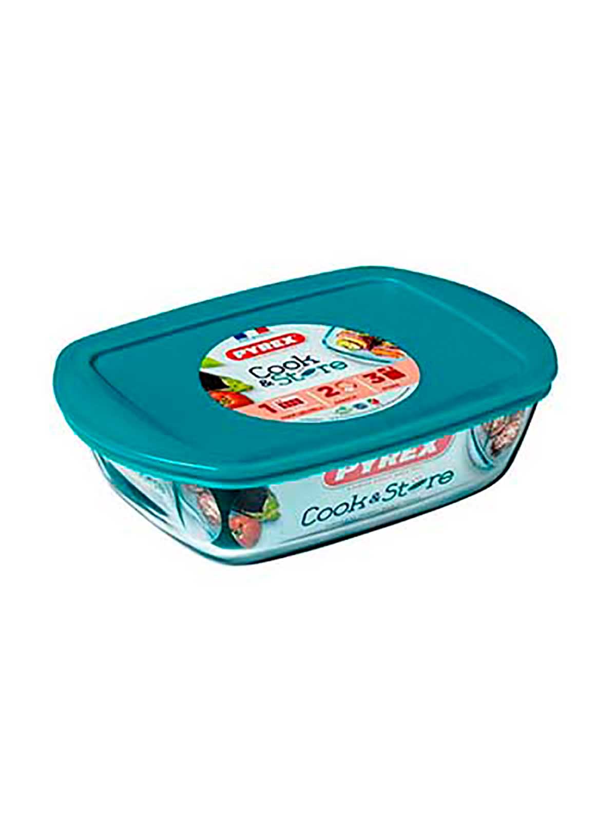 

Форма для запекания Pyrex Storage Cook&Store, стеклянная, 23х15 см, с крышкой, Прозрачный