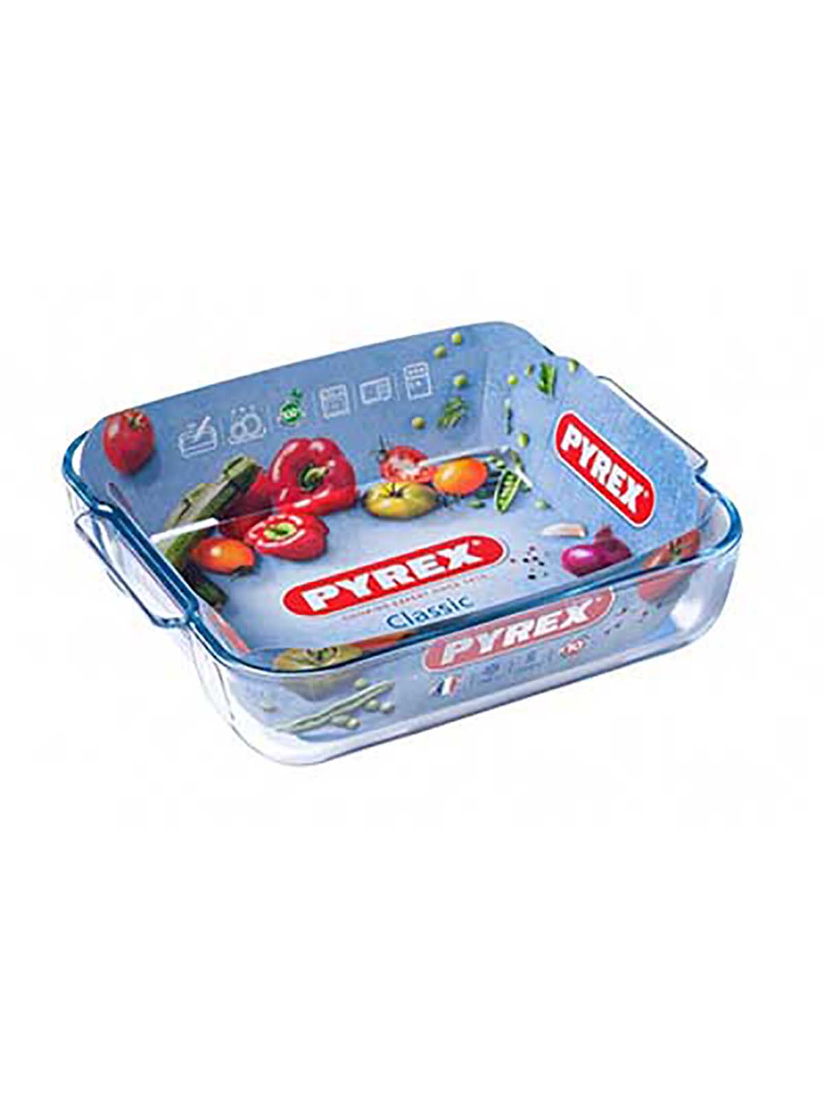 

Форма для запекания Pyrex Classic, стеклянная, 25x21x6 см, Прозрачный