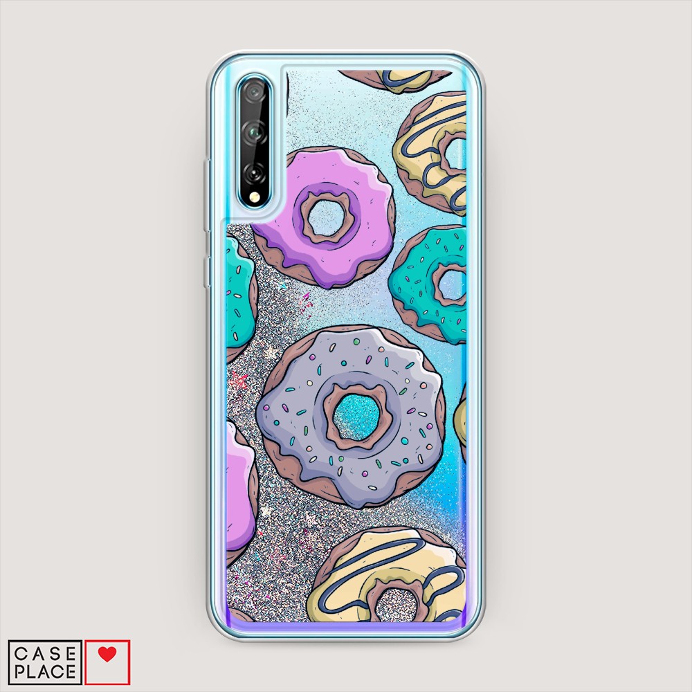 

Чехол Awog на Huawei Y8p/Huawei P Smart S "Разноцветные пончики в глазури 2", Разноцветный, 6103591-1