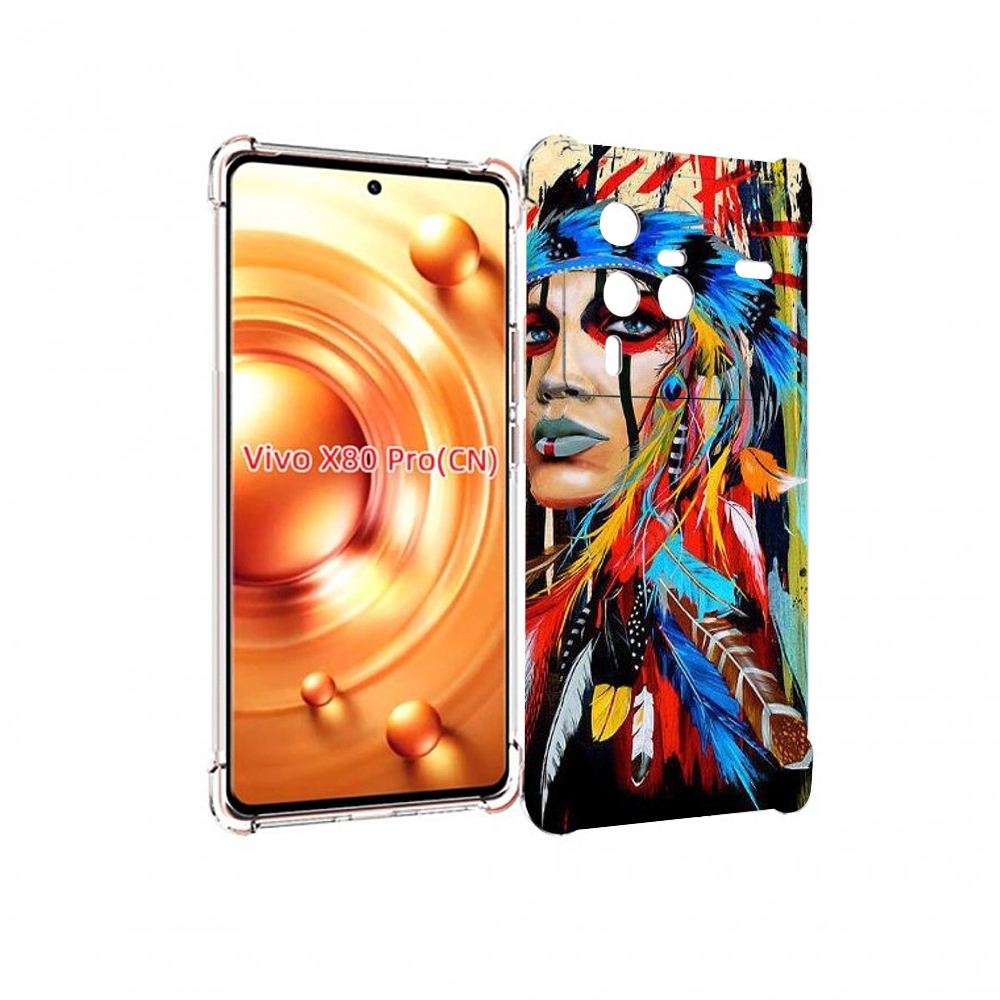 

Чехол MyPads индеец расписной для Vivo X80 PRO, Прозрачный, Tocco