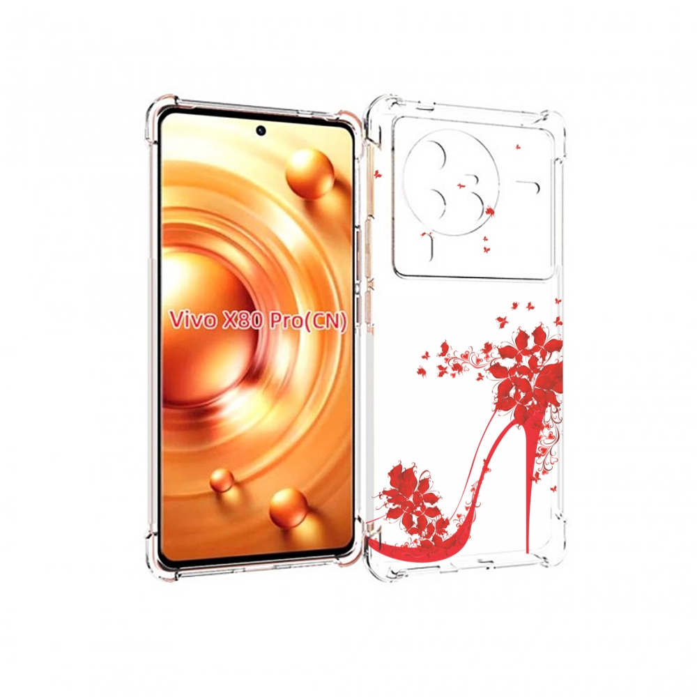 

Чехол MyPads каблук-в-цветах для Vivo X80 PRO, Прозрачный, Tocco