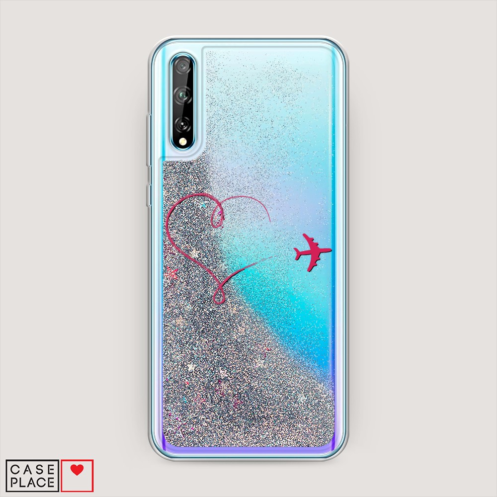 

Чехол Awog на Huawei Y8p/Huawei P Smart S "Сердце и самолет", Разноцветный, 6103591-1