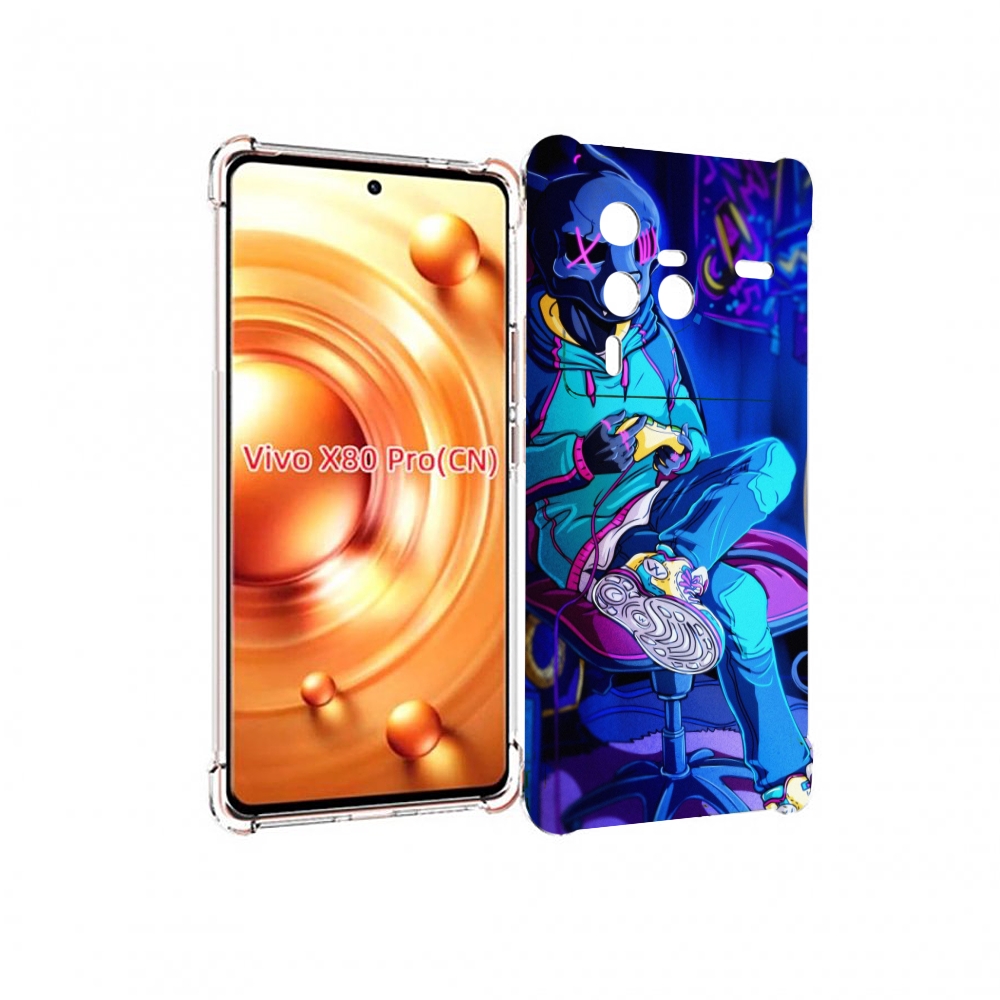

Чехол MyPads киберпанк игрок для Vivo X80 PRO, Прозрачный, Tocco