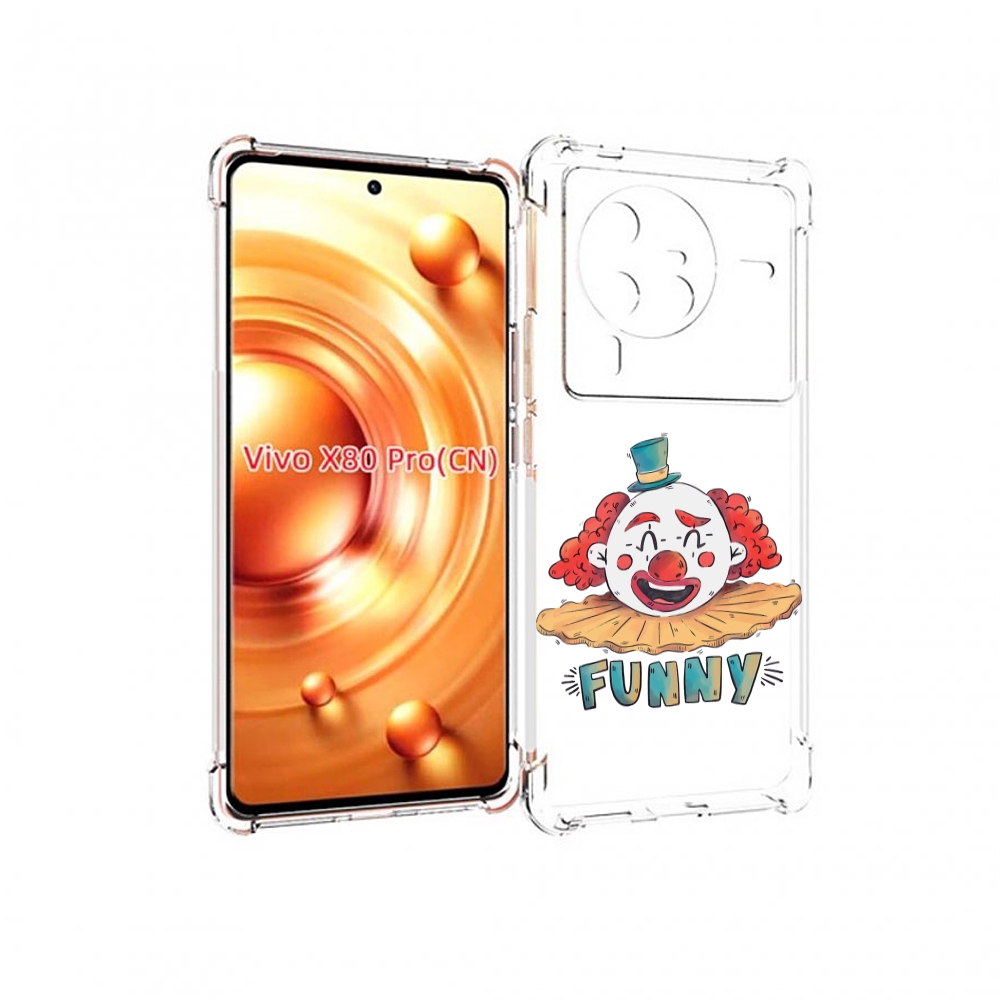 

Чехол MyPads клоун-смешной для Vivo X80 PRO, Прозрачный, Tocco