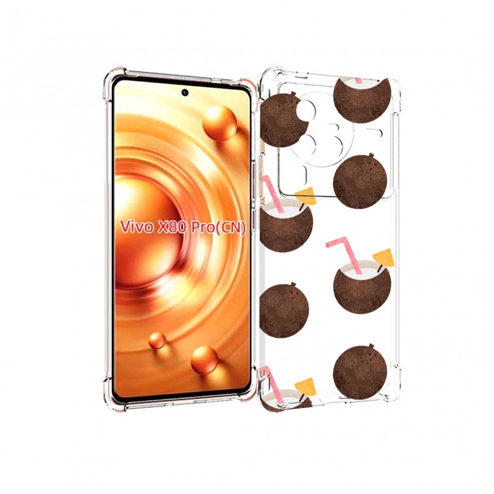 

Чехол MyPads кокосики для Vivo X80 PRO, Прозрачный, Tocco
