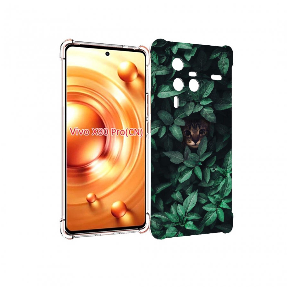 

Чехол MyPads котенок в листьях для Vivo X80 PRO, Прозрачный, Tocco