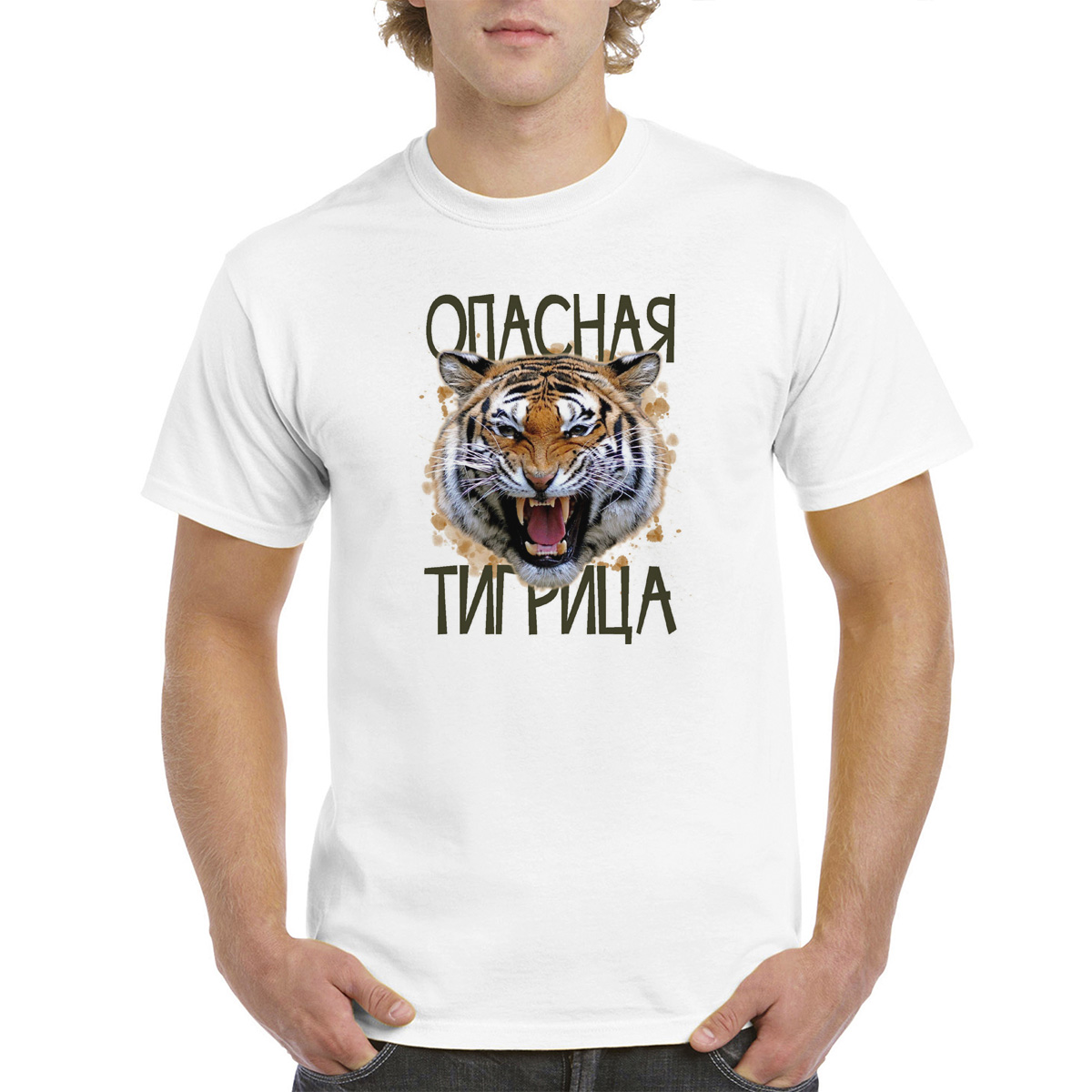 

Футболка женская CoolPodarok M0131114 белая 48 RU, Белый, M0131114