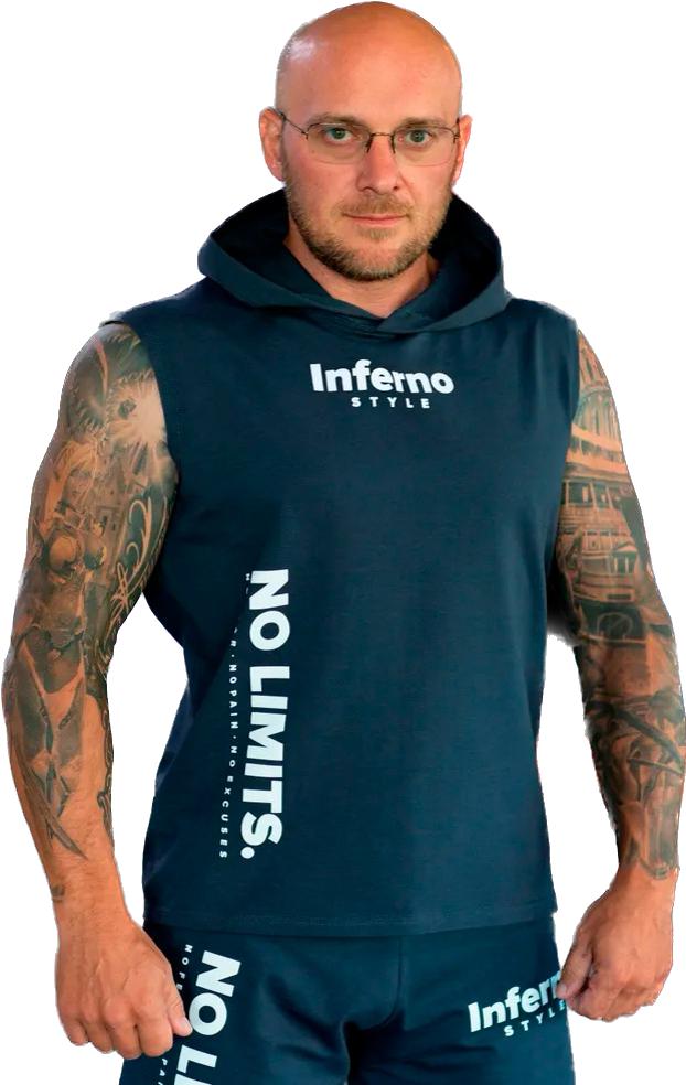 

Майка мужская INFERNO style М-003-001-07 серая XL, Серый, М-003-001-07