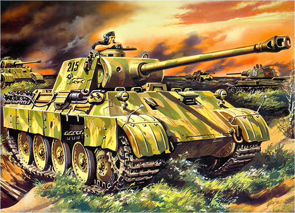 

Картина на холсте с подрамником ХитАрт Танк 80x58 см, 2636