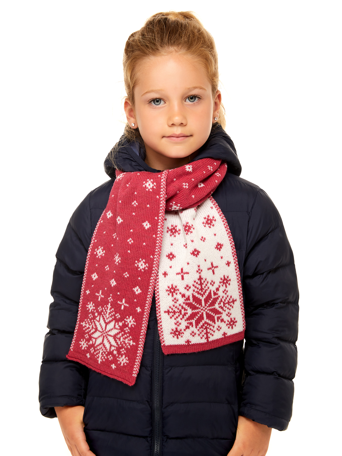 

Шарф детский Scandica Arctic Star азалия/белый One Size, 079SCAG