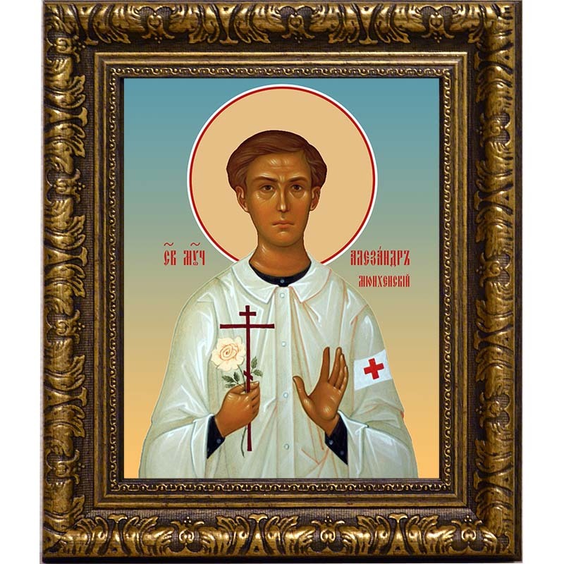 

Александр (Шморель) Мюнхенский мученик. Икона на холсте.